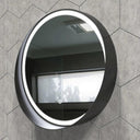 BUNGALOW MERCER Premium LED Bathroom Mirror – Stainless Steel Frame, Front-Lit, Smart Memory & Anti-Fog (Brushed Gold, 90 x 90 cm)