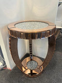 Diamond accent side table