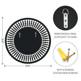 Avante Luxury Console Table & Wall Mirror Set – Glam Circular Design with Crystal Accents