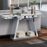 Bungalow Mercer – Elegant Contemporary Console Table with Mirrored Accents for Home Interiors