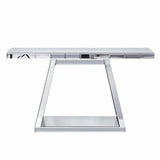 Bungalow Mercer – Elegant Contemporary Console Table with Mirrored Accents for Home Interiors