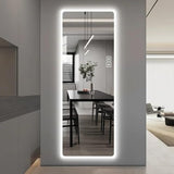BUNGALOW MERCER – Rectangular Full-Length LED Mirror with Warm Backlit Glow | Modern Wall-Mounted Dressing Mirror