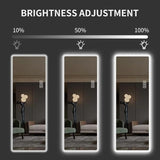 BUNGALOW MERCER – Rectangular Full-Length LED Mirror with Warm Backlit Glow | Modern Wall-Mounted Dressing Mirror