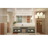 Bungalow Mercer – Luxury Rectangular LED Wall Mirror with Touch Sensor & Soft Glow Lighting – Modern Bathroom & Vanity Accent
