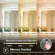 Bungalow Mercer – Luxury Rectangular LED Wall Mirror with Touch Sensor & Soft Glow Lighting – Modern Bathroom & Vanity Accent
