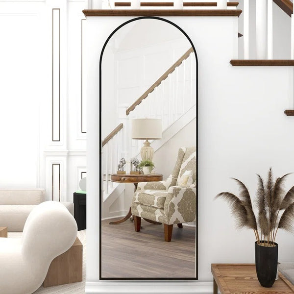 Full-Length Mirror - Elegant Reflection for Living Room and Bedroom Metal Frame