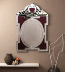 Royal Maroon Venetian Mirror