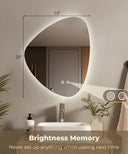 Mirae Led Mirror Three Color Dimmable Light, Defogger