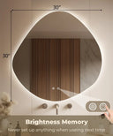 Mirae Led Mirror Three Color Dimmable Light, Defogger