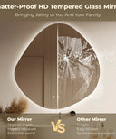 Mirae Led Mirror Three Color Dimmable Light, Defogger