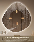 Bungalow Mercer-Dib Brun Frameless Lighted Bathroom Mirror Anti-Fog LED Wall Mirror