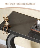 Jet Black Modern Console Table for Entryway or Living Room, Sleek Wood Finish (40″ L × 12″ D × 31″ H )