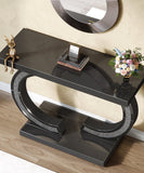 Jet Black Modern Console Table for Entryway or Living Room, Sleek Wood Finish (40″ L × 12″ D × 31″ H )