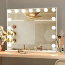 Luxvanity Hollywood Mirror- Vanity Rectangular Tabletop Mount Mirror With Lights