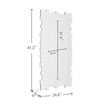 Bungalow Mercer – Luxury Modern Rectangular Wall Mirror with Layered Silver Beveled Frame