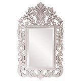 BUNGALOW MERCER Venetian Wall Mirror – Silver Ornate Design for Modern Bedroom & Living Room