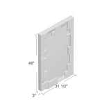 Bungalow Mercer – Luxe Geometric Beveled Silver Wall Mirror – Modern Rectangular Accent for Living Room, Bedroom & Entryway Décor