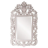 BUNGALOW MERCER – Elegant Venetian Wall Mirror | Silver Frame for Bedroom, Living Room & Entryway