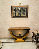 Urbrane U design console table for Living Room Home Décor, Entryway Console Table, Mirror Glass Table for Bedroom (48 L x 15 D x 32 H Inch)