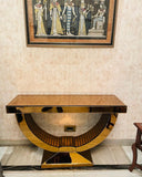 Urbrane U design console table for Living Room Home Décor, Entryway Console Table, Mirror Glass Table for Bedroom (48 L x 15 D x 32 H Inch)